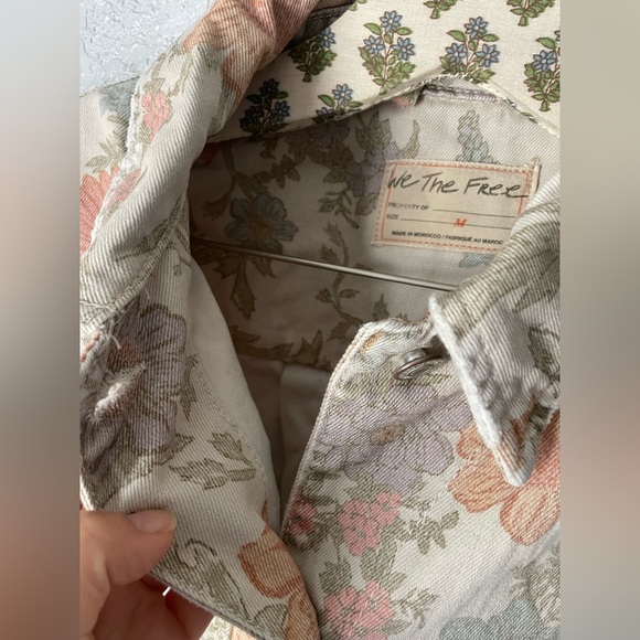 Free People Opal Swing Printed Denim Jacket 💫 - Picture 6 of 9